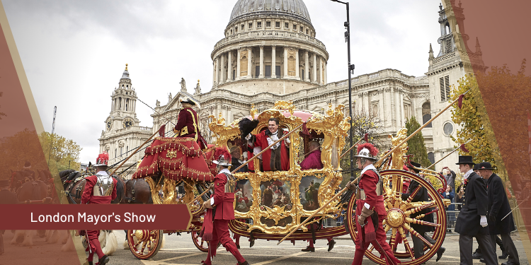İngiltere’de geleneksel “London Mayor’s Show” geçit töreni renkli gösterilere sahne oldu